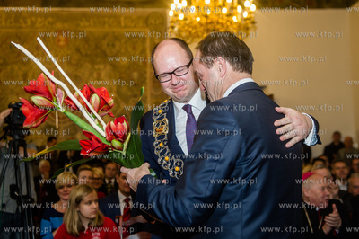 Gdansk. Ratusz Glownego Miasta. Uroczysta Sesja Rady...