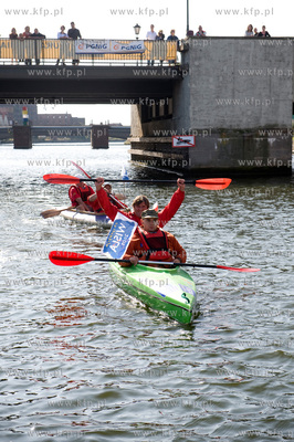 Gdansk. Ekspedycja Wisla podroznika Marka Kaminskiego...