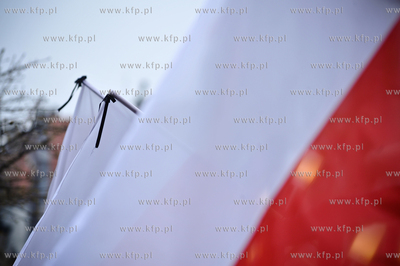 Stare Miasto w Gdansku. Zaloba narodowa po katastrofie...