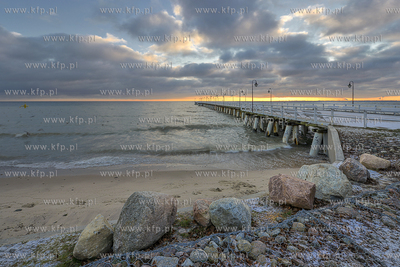 Gdynia. Molo w Orlowie. 06.01.2016 fot. Fot.Jan harb...
