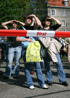 Pozar zabytkowego kosciola sw Katarzyny w Gdansku.
Nz....