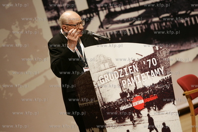 Gdansk, sala koncertowa Filharmonii Baltyckiej. Konferencja...