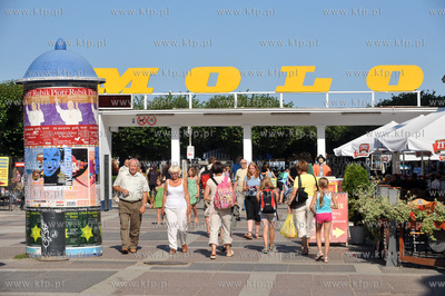 Sopot. Wejscie na teren wokol mola. 27.08.2009 Fot....