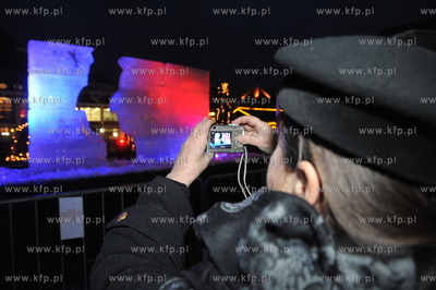 Inauguracja Roku Chopinowskiego w Sopocie. Lodowa rzezba...