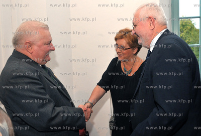 Urodziny Lecha Walesy w Palacu Opatow w Gdansku Oliwie....