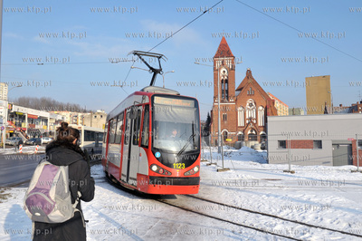 Gda "sk Siedlce. Ul. Kartuska. Petla tramwajowa  przy...