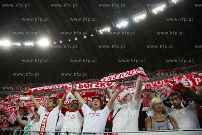 Gdansk. Stadion pilkarski PGE Arena. Mecz towarzyski...