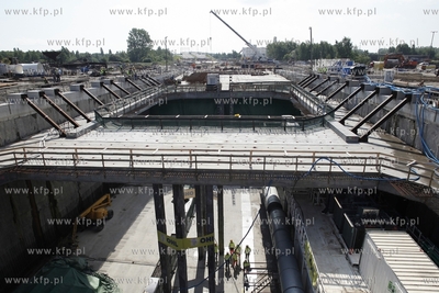 Gdansk. Symboliczne uruchomienie maszyny TBM Damroka,...