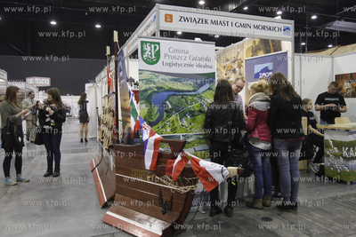 Amber Expo. Gdanskie Targi Turystyczne. Nz. stoisko...