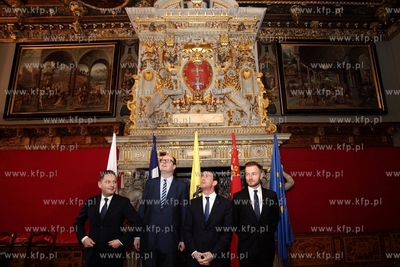 Wizyta premiera Francji  Manuela Vallsa w Gdańsku....