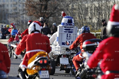 Gdansk. XIII edycja parady Mikolaje na Motocyklach....