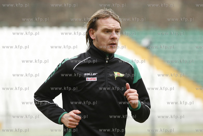 Gdańsk. Stadion przy ul. Traugutta. Trening drużyny...