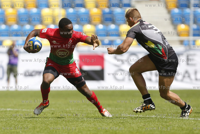 Gdynia. Mistrzostwa Europy w Rugby 7. Mecz Portugalia...