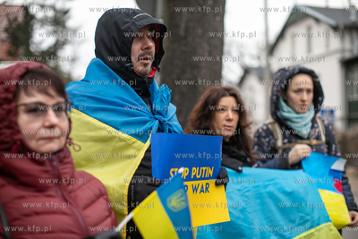 Stand With Ukraine. Pikieta przy Konsulacie Generalnym...