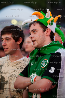 Gdansk. Fanzone - Strefa Kibica na Placu Zebran Ludowych....