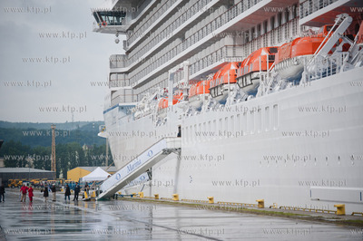 Port w Gdyni. Nabrzeze Stanow Zjednoczonych. Wizyta...