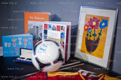 Gdansk. Centrum prasowe AmberExpo. Uroczystosc  przekazania...