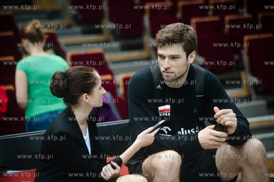 Gdansk. Ergo Arena. Trening reprezentacji Polski w...