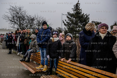 Gdynia. Nabrzeże Pomorskie. Uroczysta przysięga wojskowa...