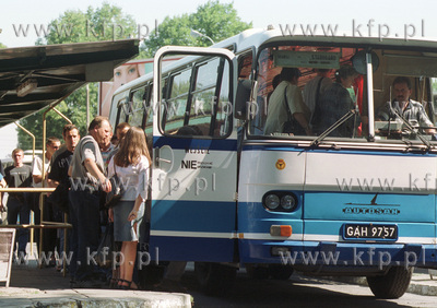 Dworzec PKS w Gdansku. 7.08.2002 fot. Wojtek Jakubowski...