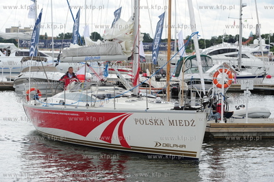 Sopot. Przystan Jachtowa. Uroczyste powitanie jachtu...
