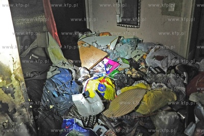 Sopot. Ulica 3 Maja nr 5. Pozar na 2 pietrze kamienicy...