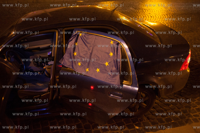 Lwow, Ukraina NZ Demonstracje antyrzadowe na placu...