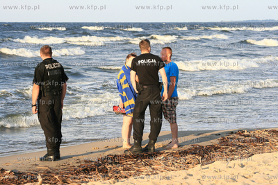 W Gdańsku-Sobieszewie na wysokości wejscia na plaze...