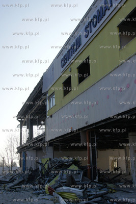 Suchanino. Rozbiorka pawilonu Faworyt przy ul. Noskowskiego....