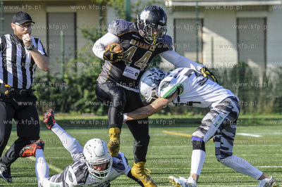 Sopot. Stadion Ogniwo Sopot. Mecz futbolu amerykanskiego...