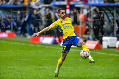 Betclic 1 liga. Arka Gdynia -  Miedź Legnica n/z Joao...