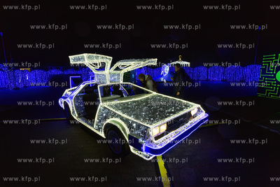 Przedpremierowy pokaz iluminacji w Lumina Park na terenie...