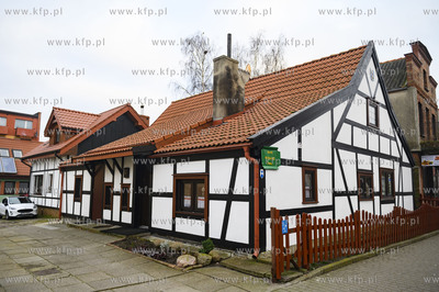 Półwysep helski. Hel. Nz. Dom Rybcaki z 1890r. Zabytek.19.01.2020...