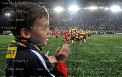 Otwarcie Narodowego Stadionu Rugby w Gdyni. Na plycie...