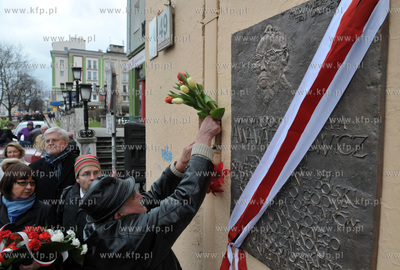 Gdansk - Wrzeszcz - Al. Grunwaldzka. Uroczystosc odsloniecia...