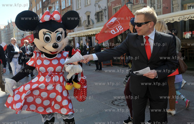 Manifestacja 1 majowa z okazji Swieta Pracy zorganizowana...