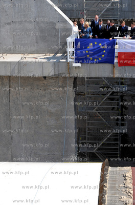 Gdansk, ul. Ku Ujsciu. Chrzest maszyny TBM, ktora otrzymala...