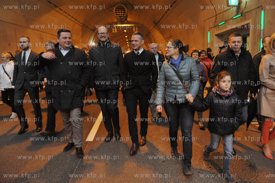 Dzien otwarty tunelu pod Martwa Wisla w Gdansku. To...