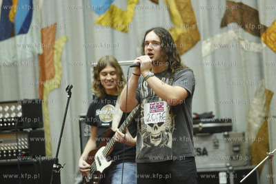 Gdansk. Budynek Not. Precasting do programu telewizji...