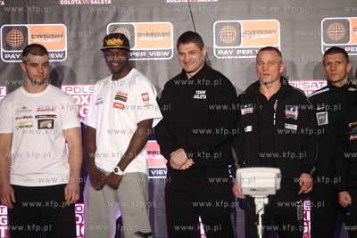 Sopot. Ergo Arena. Wazenie zawodnikow przed gala boksu...