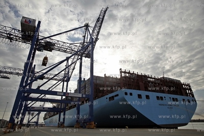 Najwiekszy kontenerowiec swiata Maersk Mc-Kinney Moller...