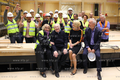 Rezyser Andrzej Wajda w Teatrze Szekspirowski w Gdansku....