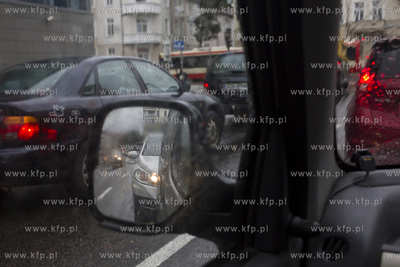 Obfite opady deszczu w Gdańsku. Nz. ul. Partyzantów.
14.07.2016
fot....