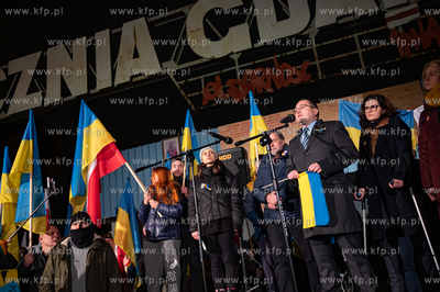 Plac Solidarności w Gdańsku. Manifestacja "Solidarnie...