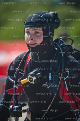 Gdansk. Plaza w Brzeznie. Diving Day 2013 - impreza...