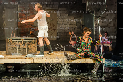 Gdansk. Teatr Wybrzeze. Proba medialna spektaktu pt....