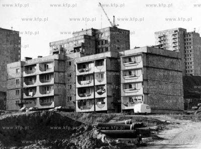 Budowa osiedla Gdansk Niedzwiednik. 10.1980 odb_03_98...