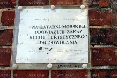 Urzad Morski w Slupsku zamknal dla zwiedzajacych, latarnie...