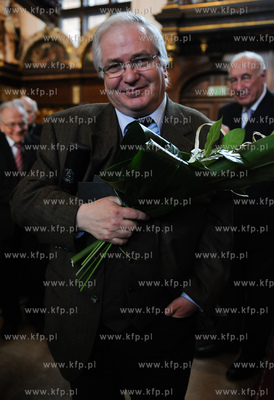 Gdansk. Dwor Artusa. Wreczenie Medali sw. Wojciecha...