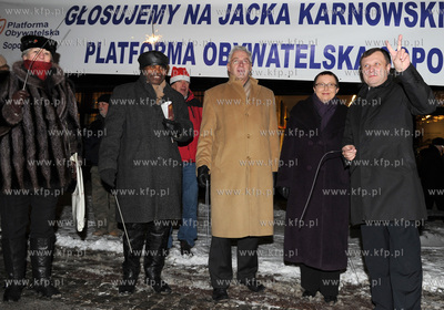 Sopot. Zakonczenie kampanii wyborczej kandydata na...